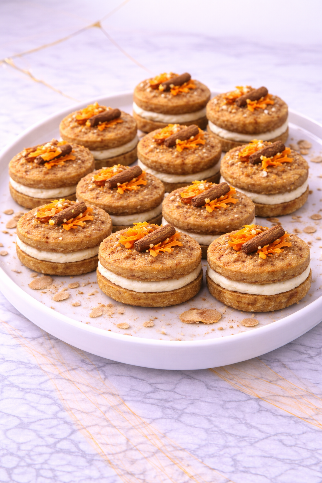 Carrot Spice Doggie Sandwich Biscuits