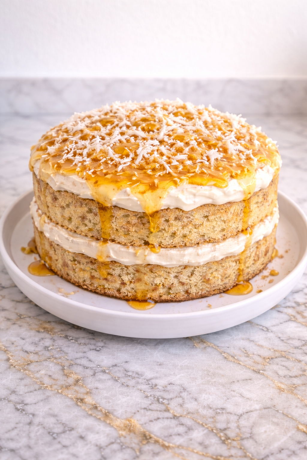 Coconut and Honey Dog Cake