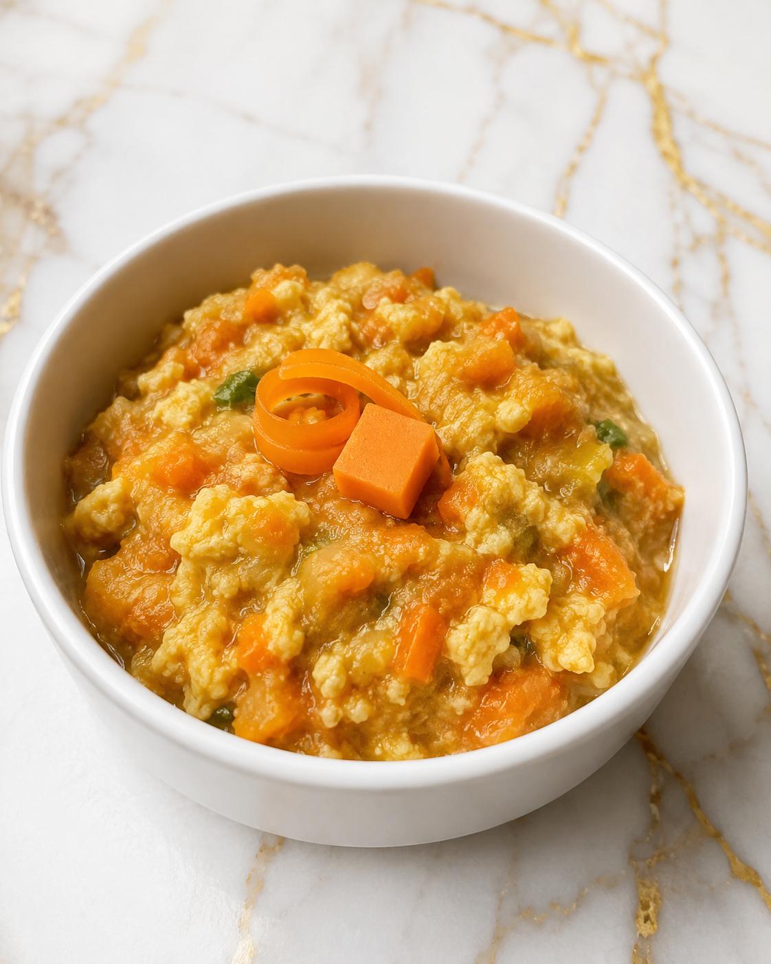 Egg and Sweet Potato Dog Food