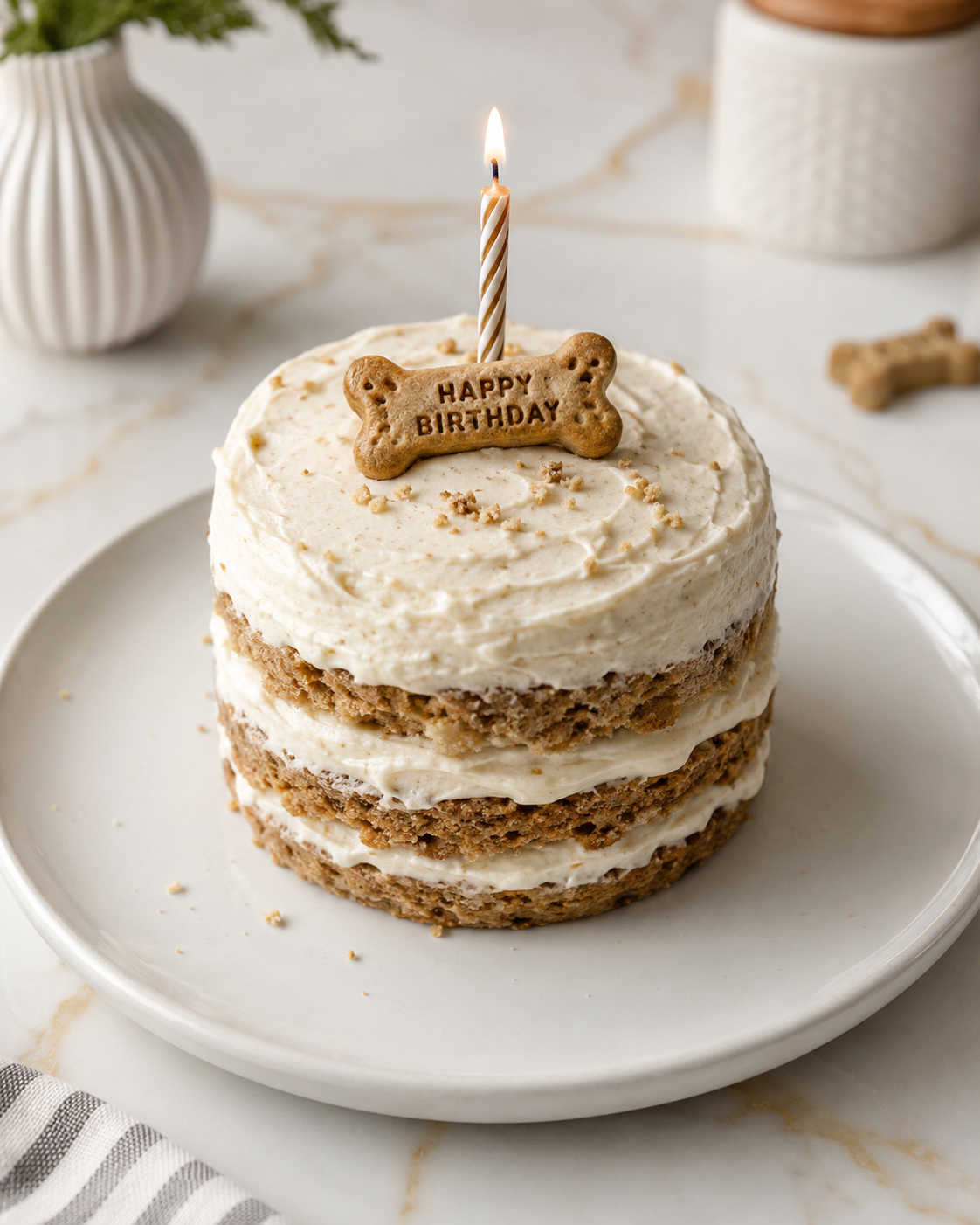 Homemade Birthday Dog Cake